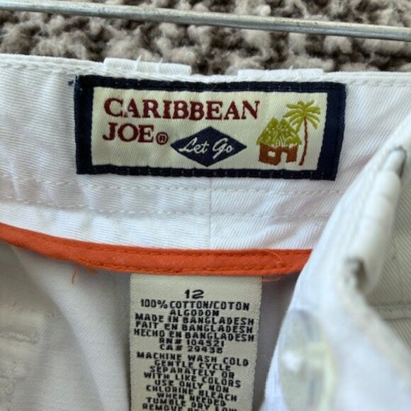 CARIBBEAN JOE Let Go Cropped White Cargo Pants - Picture 8 of 12